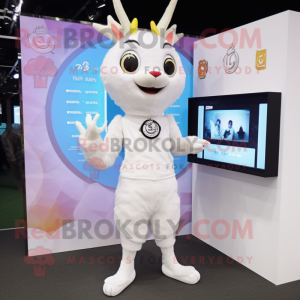 White Deer maskot kostume...