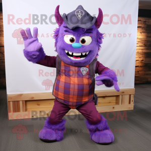 Purple Demon mascotte...