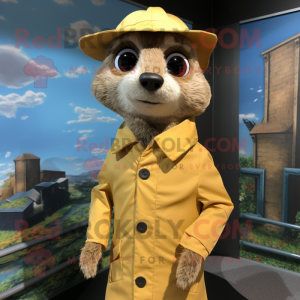 Tan Meerkat maskot drakt...