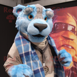 Sky Blue Smilodon mascotte...