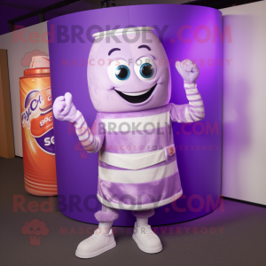 Lavendel Soda Can maskot...