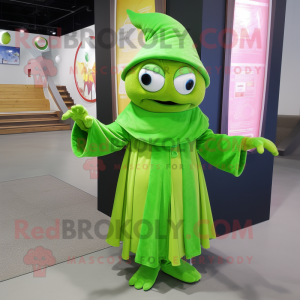 Lime Green Wizard mascotte...