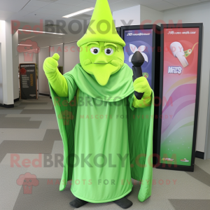 Lime Green Wizard mascotte...