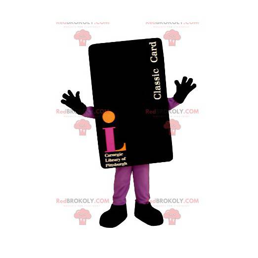 Gigantische zwarte kaart mascotte - Redbrokoly.com