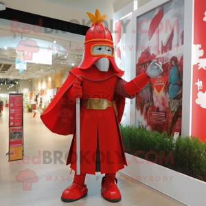 Rode middeleeuwse ridder...