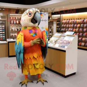 Postava maskota Tan Macaw...