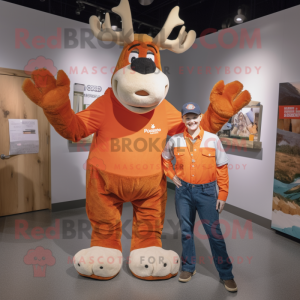 Orange Moose mascotte...