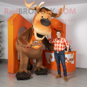 Orange Moose mascotte...