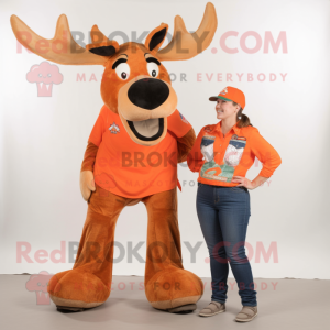 Orange Moose mascotte...