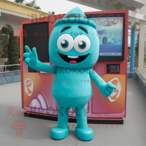 Teal Television mascotte...