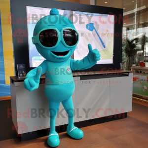 Teal Television mascotte...