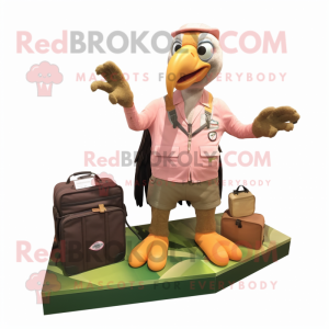 Peach Vulture maskot drakt...