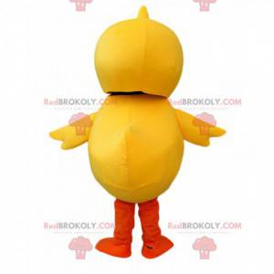 Mascotte de canard jaune, costume de canari, de poussin géant -