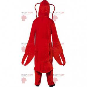 Costume mascotte di aragosta di gamberi, crostacei -