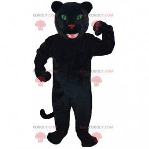 Schwarzes Panther-Maskottchen, riesiges Katzenkostüm -