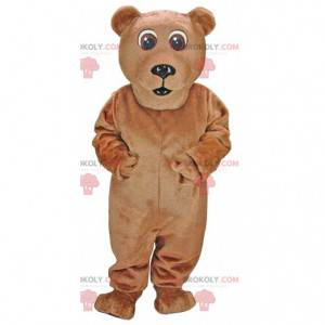 Mascotte d'ours marron, costume d'ours brun géant -