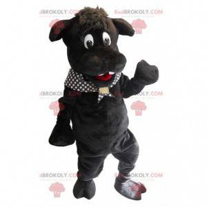 Mascotte grande ippopotamo nero - Redbrokoly.com