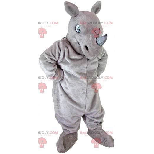 Mascota de rinoceronte gigante, disfraz de animal con cuernos -