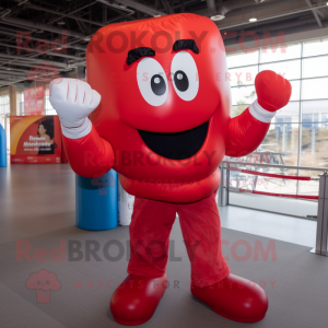 Red Boxing Glove maskot...