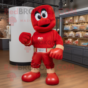 Red Boxing Glove mascotte...