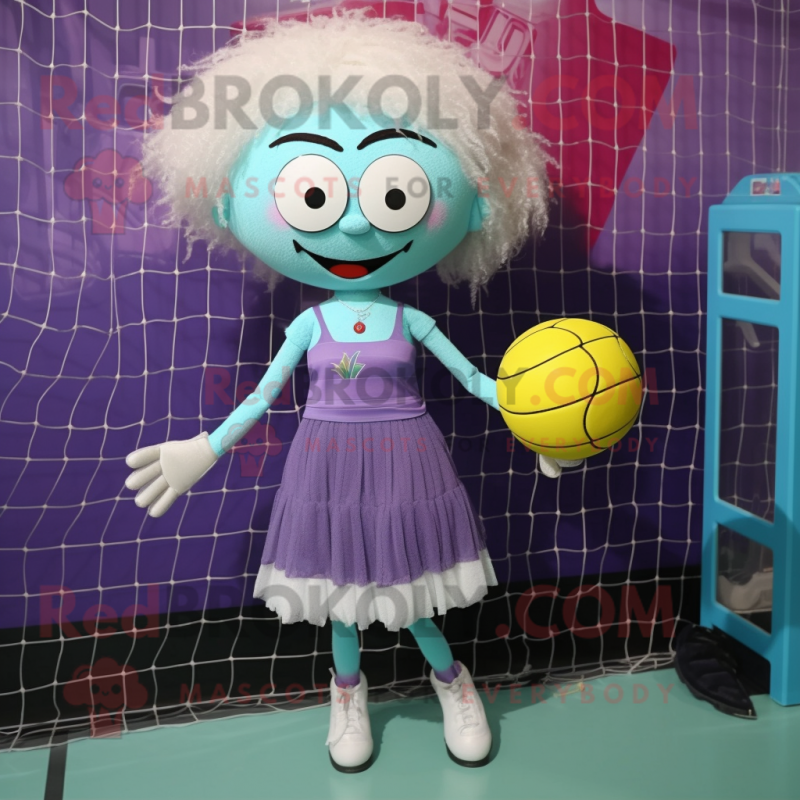 nan Volleyball Net mascot costume character dressed with a Cocktail Dress and Cummerbunds nan Volleyball Net mascot costume character dressed with a Cocktail Dress and Cummerbunds