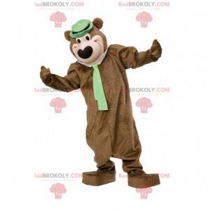 Mascota del oso yogui, famoso personaje de dibujos animados -