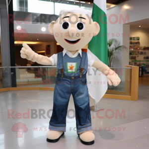 Beige irsk flagg maskot...