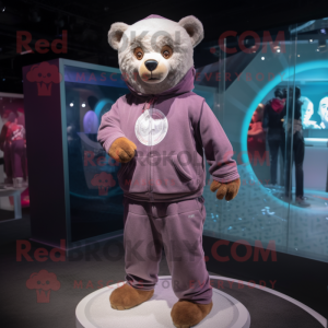nan Bear mascot costume character dressed with a Joggers and Watches