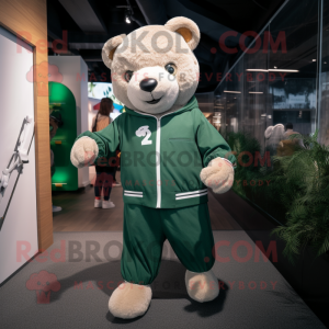 nan Bear mascot costume character dressed with a Joggers and Watches