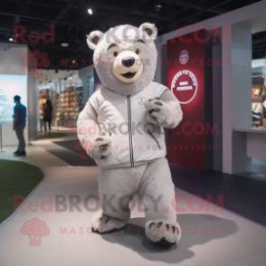 nan Bear mascot costume character dressed with a Joggers and Watches