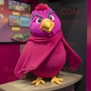 Magenta kanarisk maskot...