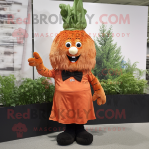 Rust Carrot maskot drakt...