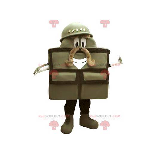 Militär väska soldat maskot - Redbrokoly.com