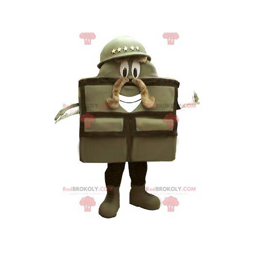 Militær taske soldat maskot - Redbrokoly.com