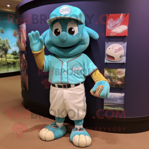 Cyan Baseball Glove...