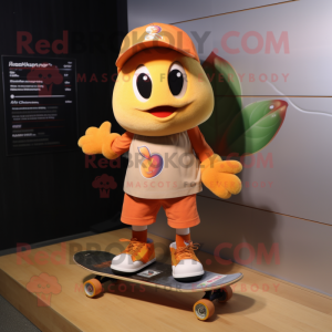Peach Skateboard mascotte...