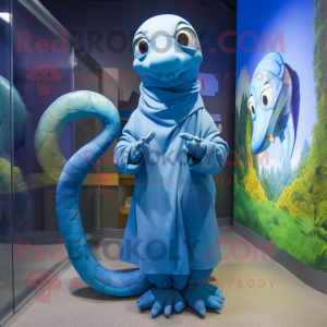 Blue Snake mascotte kostuum...