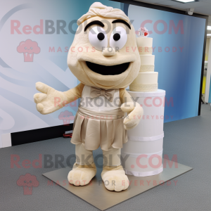 Beige Hochzeitstorte...
