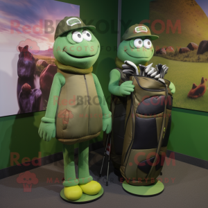 Olive Golf Bag maskot...