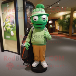 Olive Golf Bag maskot drakt...