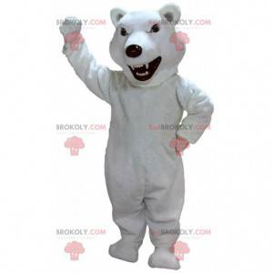 Polar bear mascot, grizzly bear, terrifying bear costume -