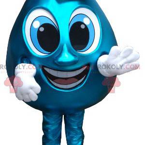 Giant blue water drop mascot - Redbrokoly.com