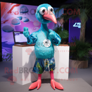 Cyan Flamingo mascotte...