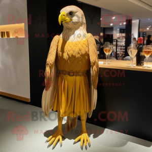 Gold Haast S Eagle maskot...