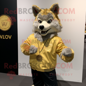 Gold Say Wolf mascotte...