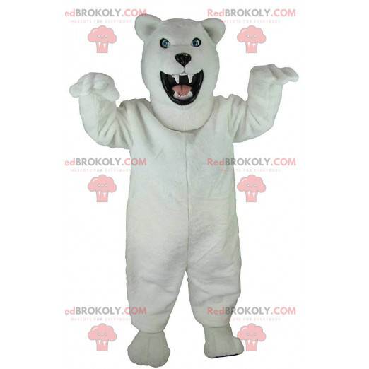 Polar bear mascot, grizzly bear, terrifying bear costume -