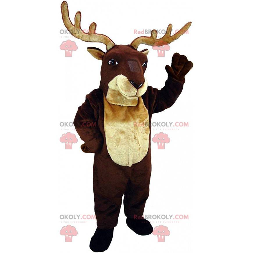 Reinsdyrmaskot, hjort, hjort, karibukostyme - Redbrokoly.com Reinsdyrmaskot, hjort, hjort, karibukostyme - Redbrokoly.com