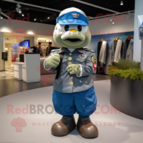 Black Air Force Soldier mascot costume character dressed with a Baseball Tee and Handbags