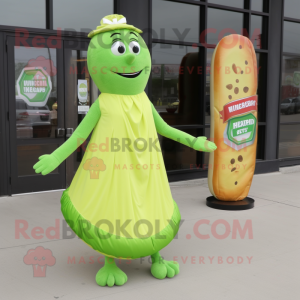 Lime Green Bagels mascotte...