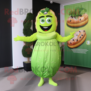 Lime Green Bagels maskot...